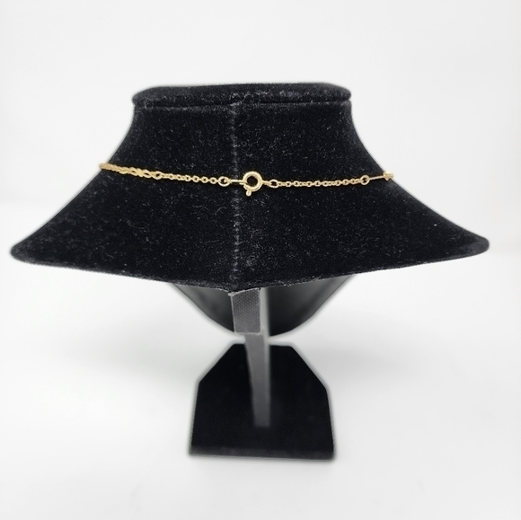 Gold‎ Tone Emerald Green Drop Necklace - Picture 4 of 13